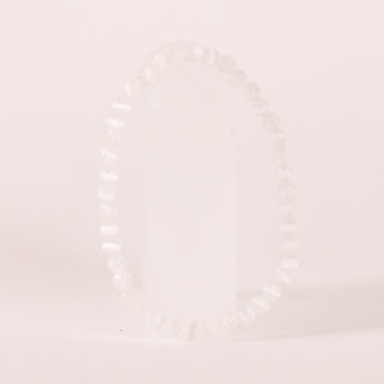 Bracelet Sélénite 'AA' perles de 4mm