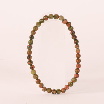 Bracelet Unakite perles 4mm