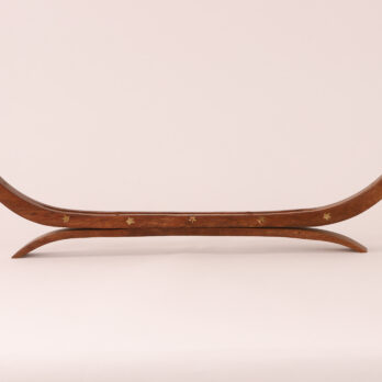 Porte-encens bois double pirogue