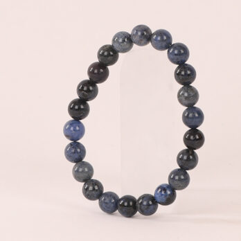 Bracelet Dumortérite 'A' perles 8mm