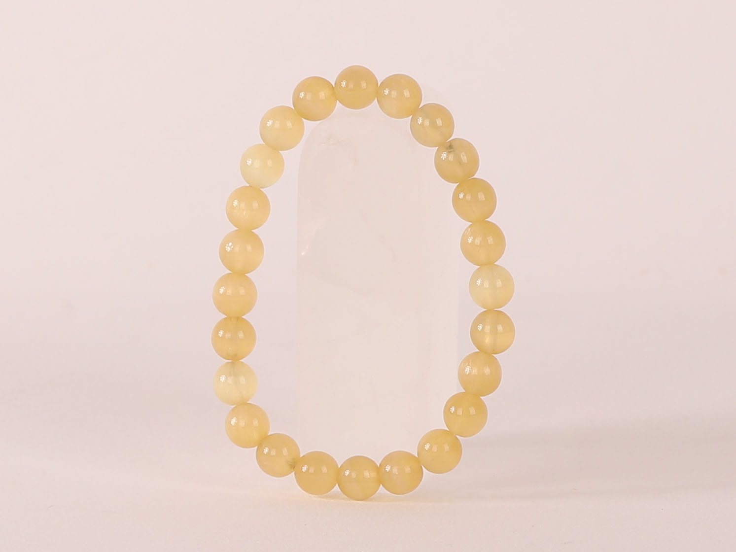 Bracelet Calcite Orange 'A' perles 8mm