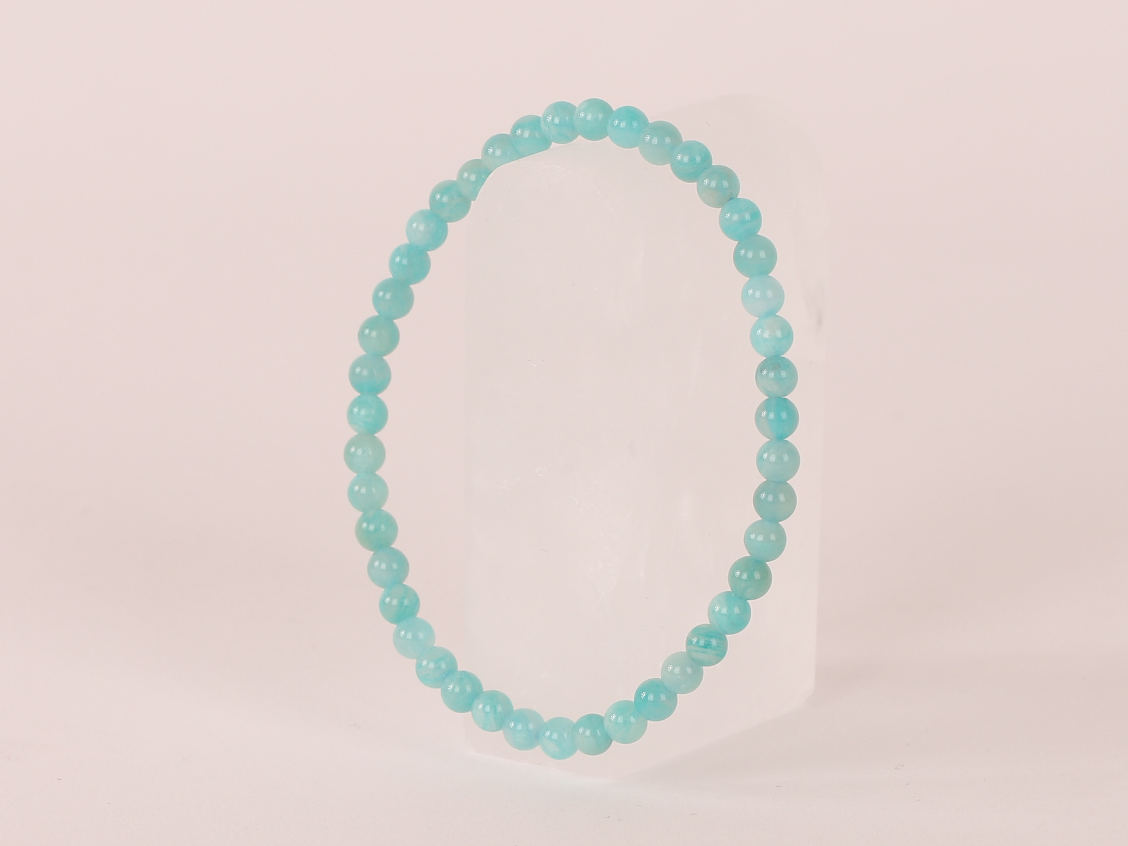 Bracelet Amazonite 'AA' perles 4mm 13 Bracelet Amazonite 'AA' perles 4mm