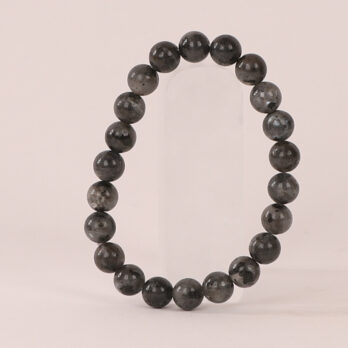 Bracelet Larvikite ‘A’ perles 8mm