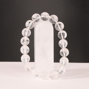 Bracelet Cristal de Roche 'A' perles 10mm