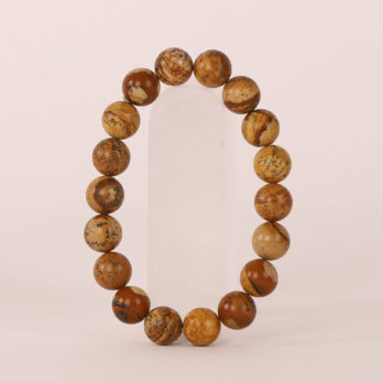 Bracelet Jaspe Paysage 'A' perles 10mm