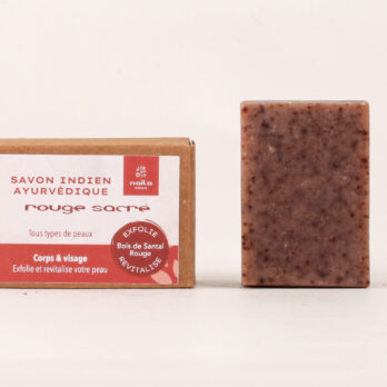 Lot de 2 savons Ayurvédiques Bois de Santal "Rouge Sacré"