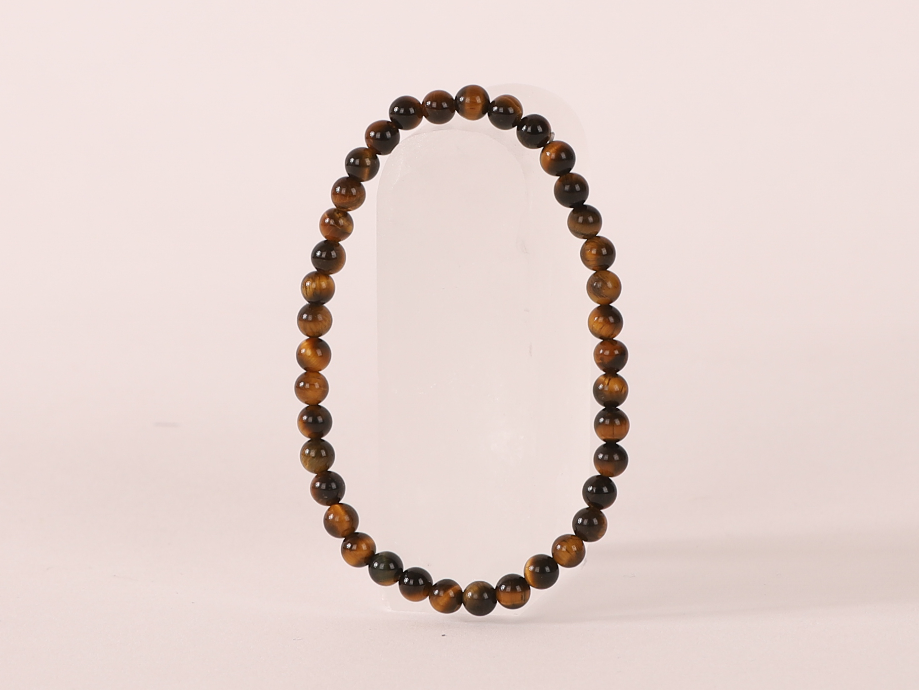 Bracelet Œil du Tigre 'A' perles 4mm 1 Bracelet Œil du Tigre 'A' perles 4mm