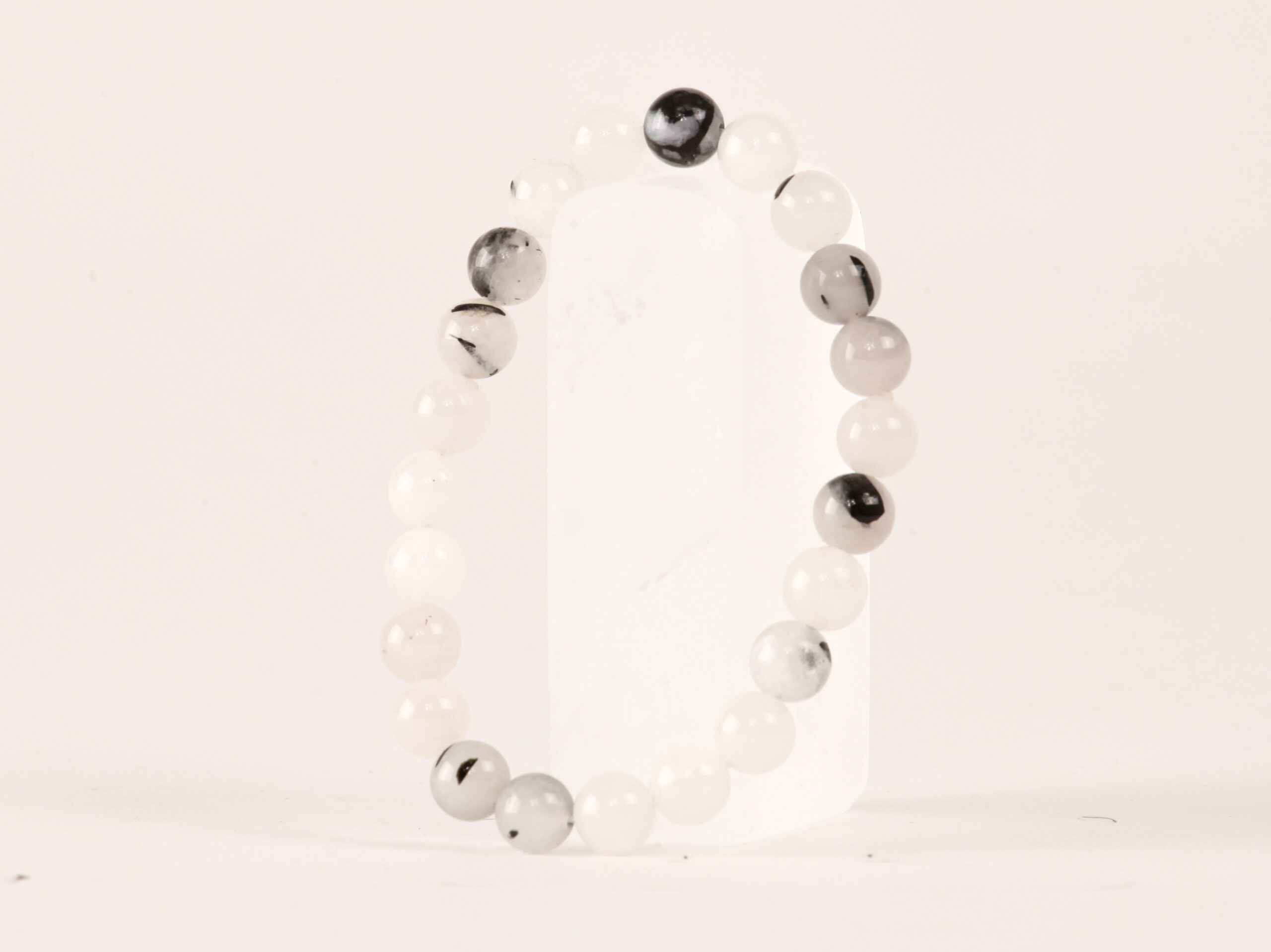 Bracelet Quartz Tourmaline 'A' Perles 8mm 1 Bracelet Quartz Tourmaline 'A' Perles 8mm