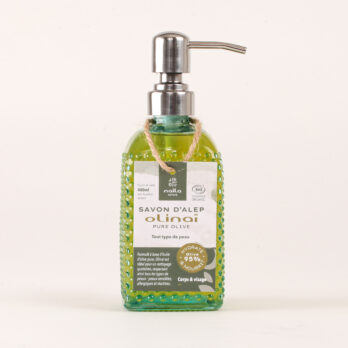 Savon d'Alep liquide pure olive "Olinaï" certifié BIO