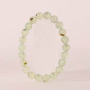Bracelet Prehnite 'A'  perles 8mm