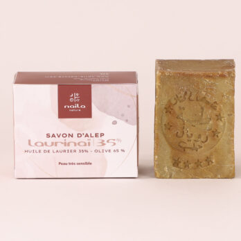 Lot de 3 savons d'Alep authentiques 35% "Laurinaï"