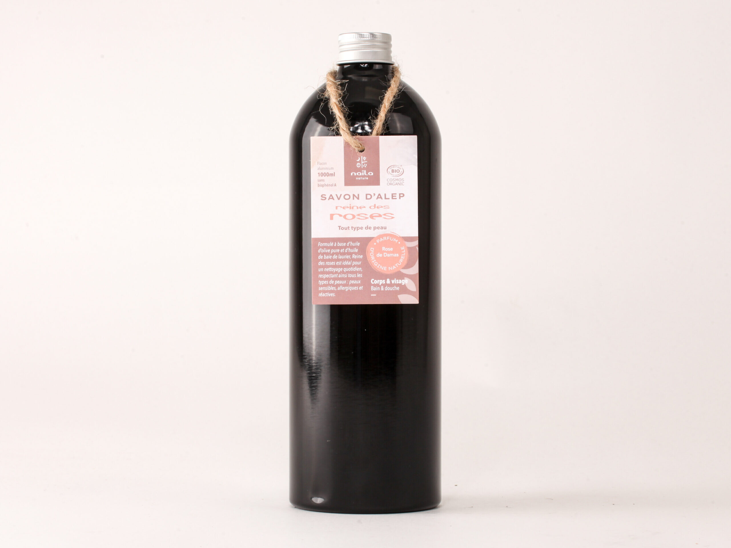 Savon d'Alep liquide rose de Damas 