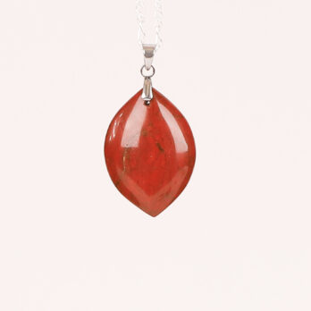 Pendentif marquise Jaspe Rouge