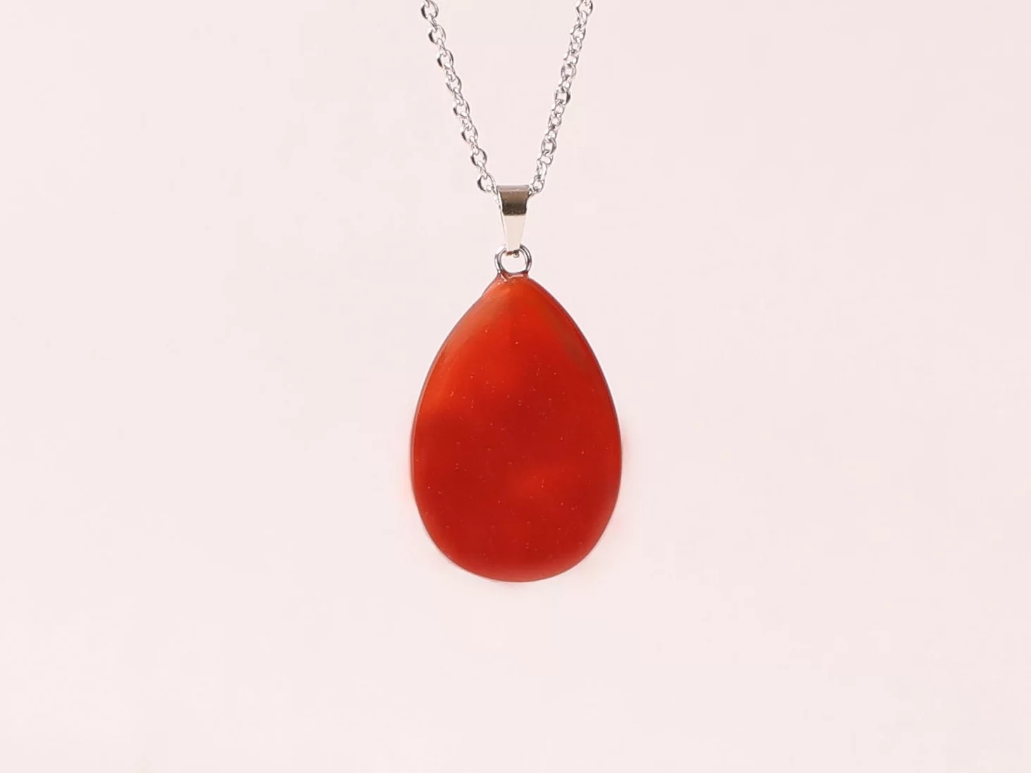 Pendentif larme Cornaline