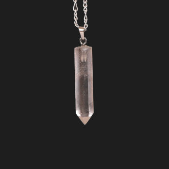 Pendentif pointe facettée Cristal de Roche