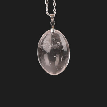 Pendentif ovale Cristal de Roche