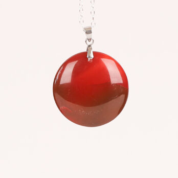 Pendentif cercle Cornaline