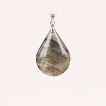 Pendentif goutte Labradorite bleue