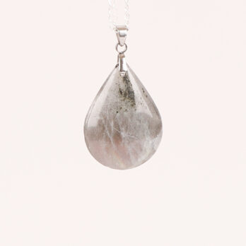 Pendentif goutte Labradorite violette