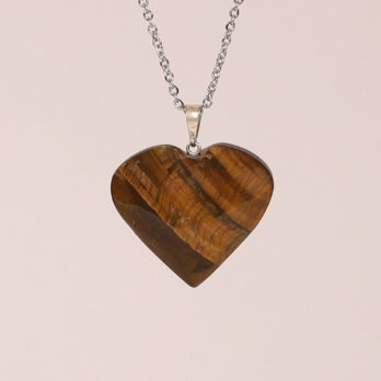 Pendentif coeur Oeil de tigre