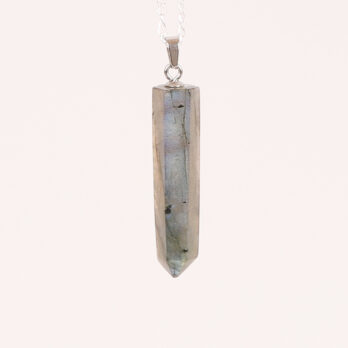 Pendentif pointe Labradorite bleue