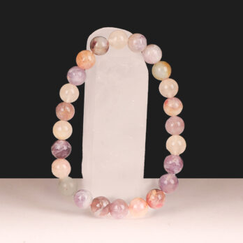 Bracelet Tourmaline Multicolore 'A' perles 8mm