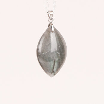 Pendentif marquise Labradorite verte