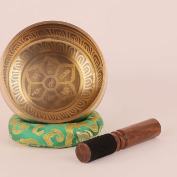 Bol chantant Tibétain "Sagesse" 13cm Fait Main