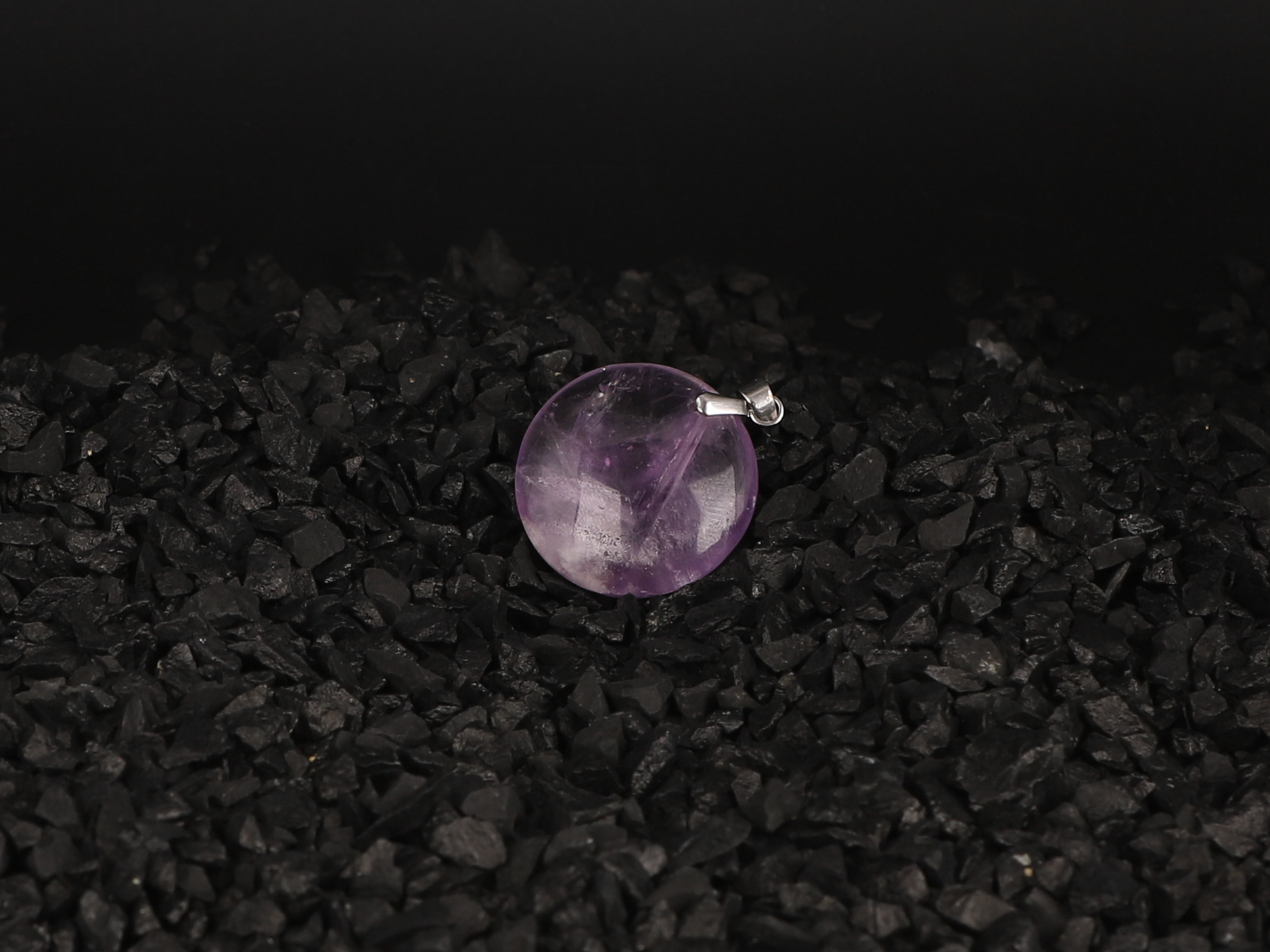 Pendentif cercle Améthyste 2