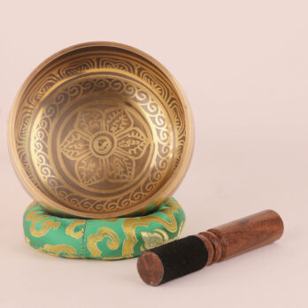 Bol chantant Tibétain "Ohm" 13cm Fait Main