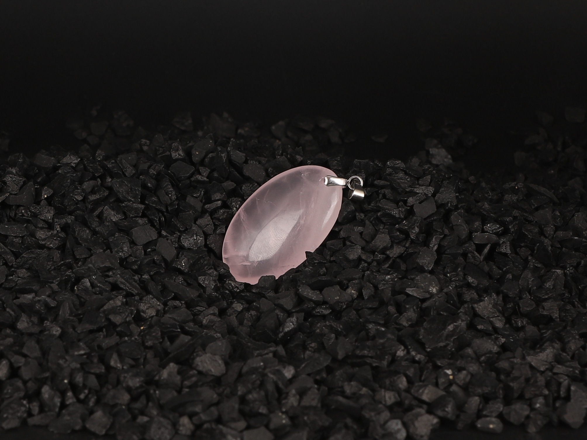 Pendentif ovale Quartz Rose 2 ygJyvgjyReCnevgj699ErtHwfoivopluXcz6qWfl7mA