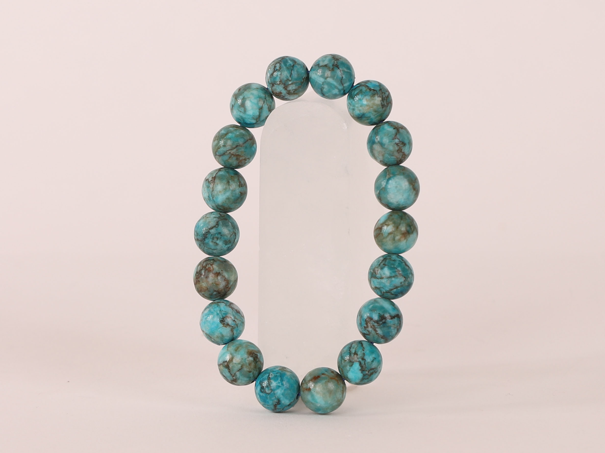 Bracelet Turquoise Africaine "AA" 10mm 10 Bracelet Turquoise Africaine