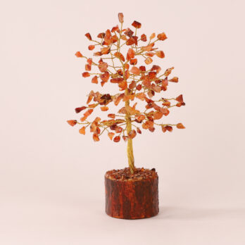 Arbre du bonheur Cornaline 19cm