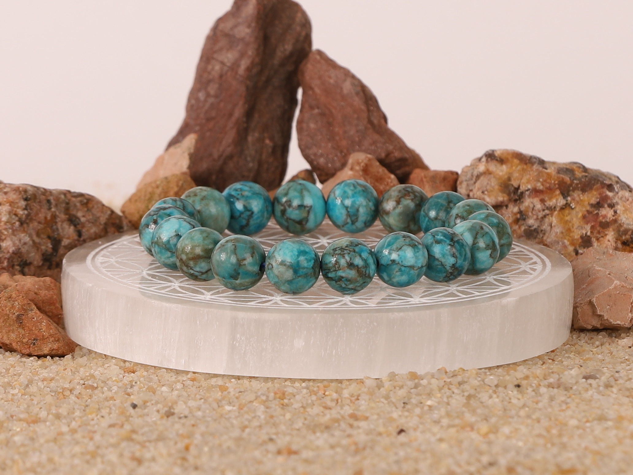 Bracelet Turquoise Africaine "AA" 10mm 3