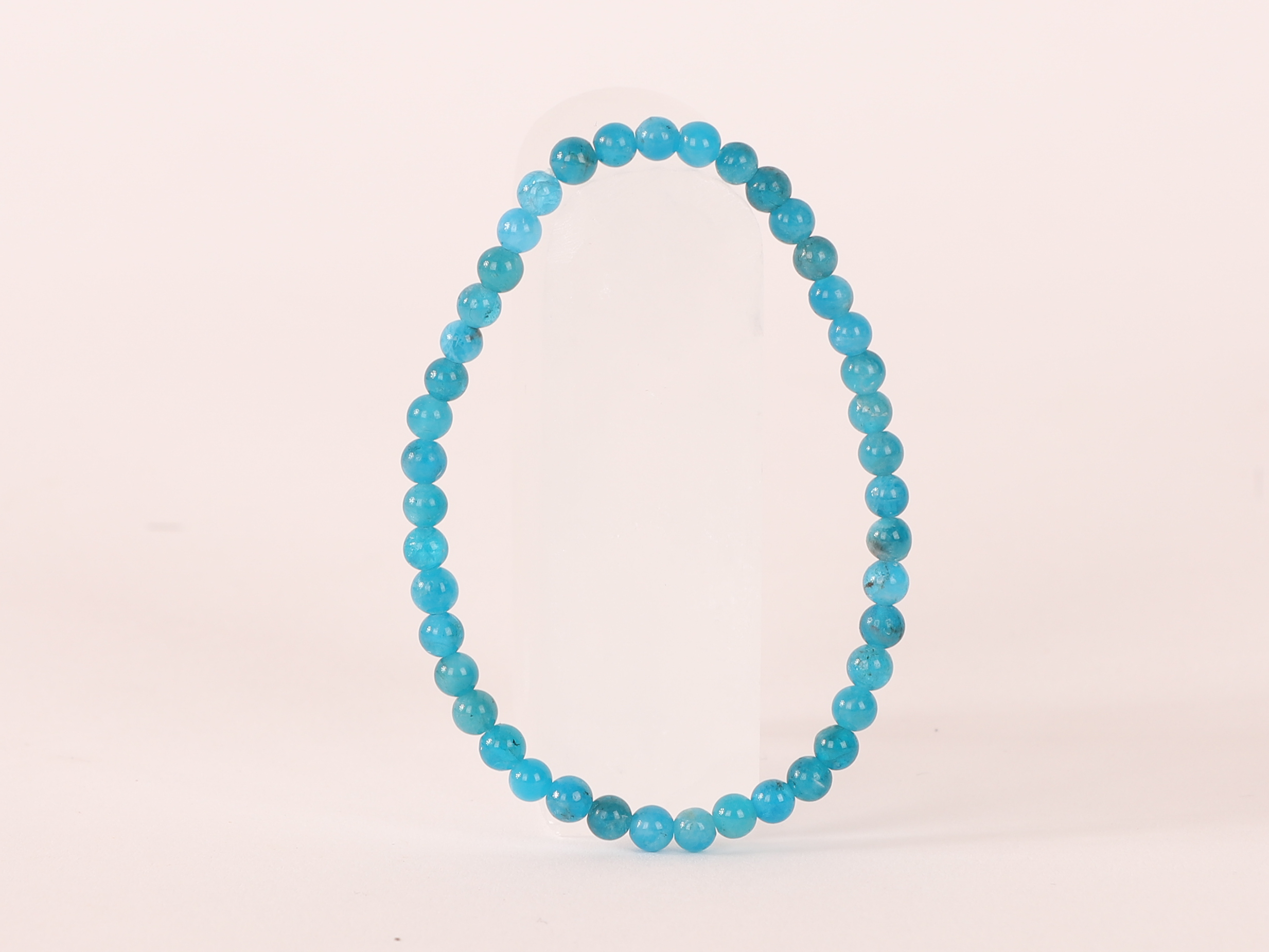 Bracelet Apatite 'AAA' perles 4mm