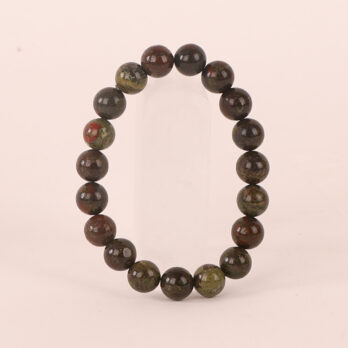 Bracelet Jaspe Sang de Dragon ‘A’ perles 10mm