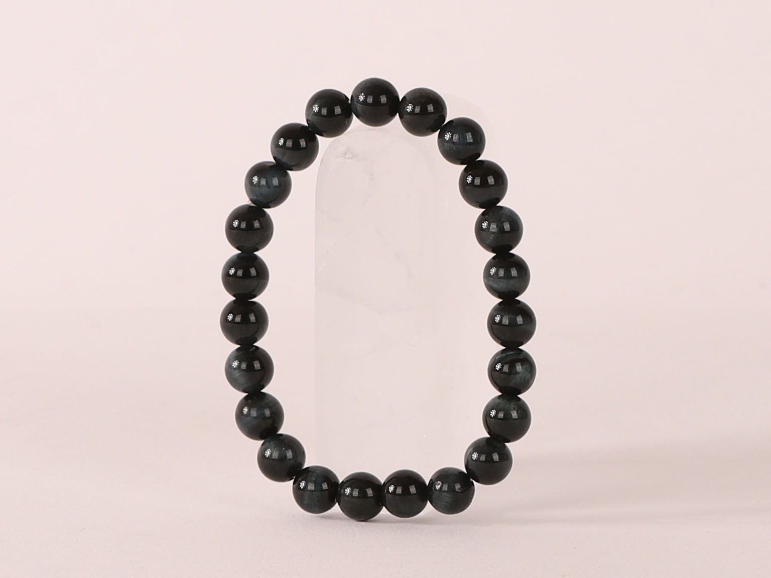 Bracelet Œil de Faucon 'AA' perles 8mm 20 Bracelet Œil de Faucon 'AA' perles 8mm