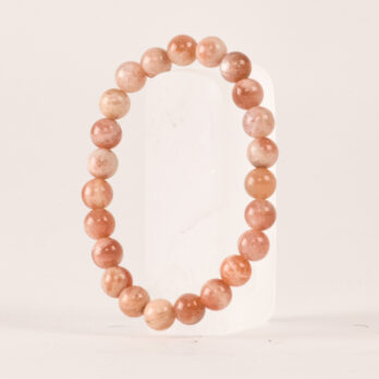 Bracelet Pierre de Soleil 'AA' perles 8mm