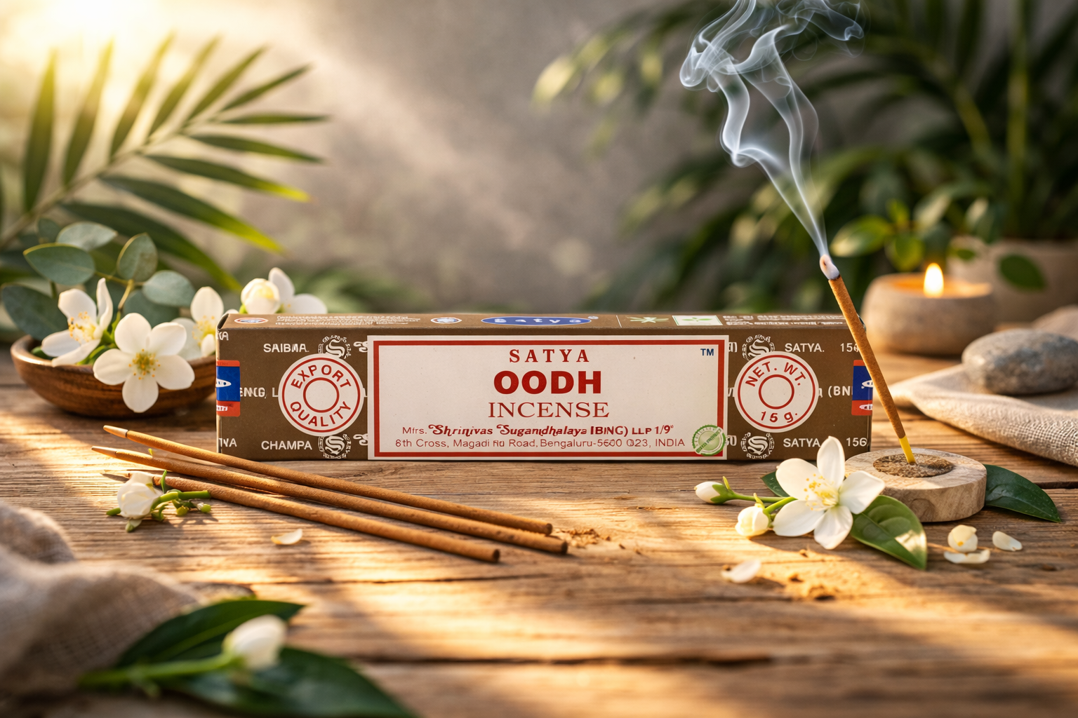 Lot de 5 encens Satya Oodh en bâtons 2