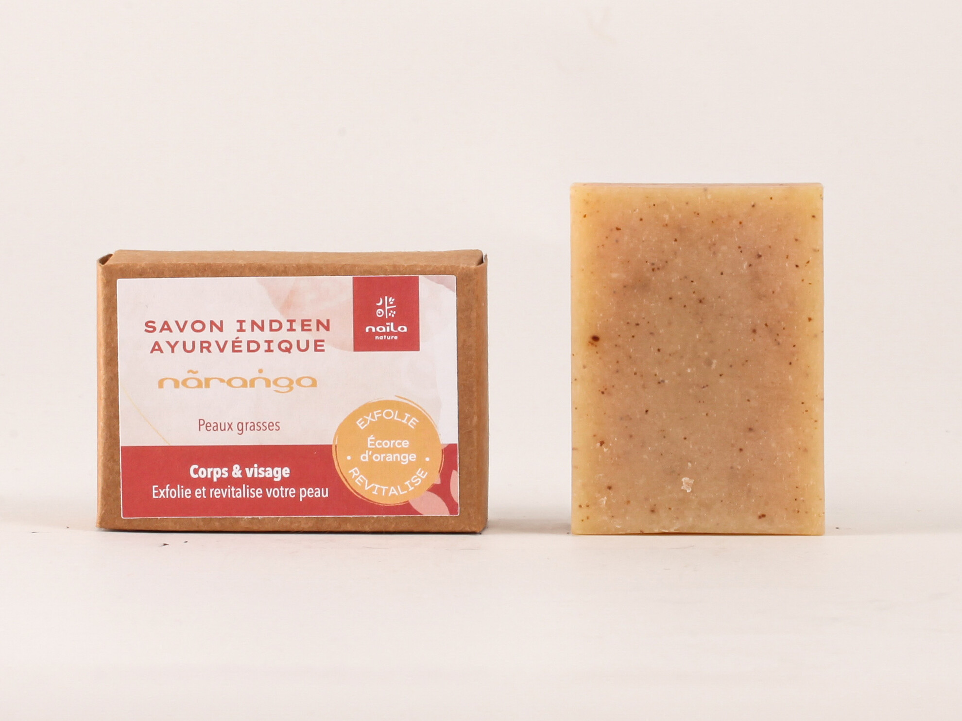 Lot de 2 savons Ayurvédiques Ecorce d'Orange "Naranga" 9 Lot de 2 savons Ayurvédiques Ecorce d'Orange