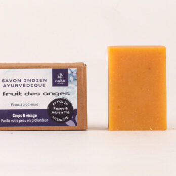 Lot de 2 savons Ayurvédiques Papaye & Arbre à thé "Fruit des Anges"