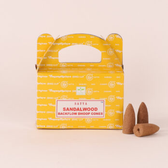 Lot de 3 encens Satya Sandalwood en cônes à refoulement