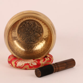 Bol chantant Tibétain "Lotus" 14cm Fait Main