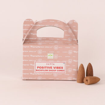 Lot de 3 encens Satya Positive vibes en cônes à refoulement