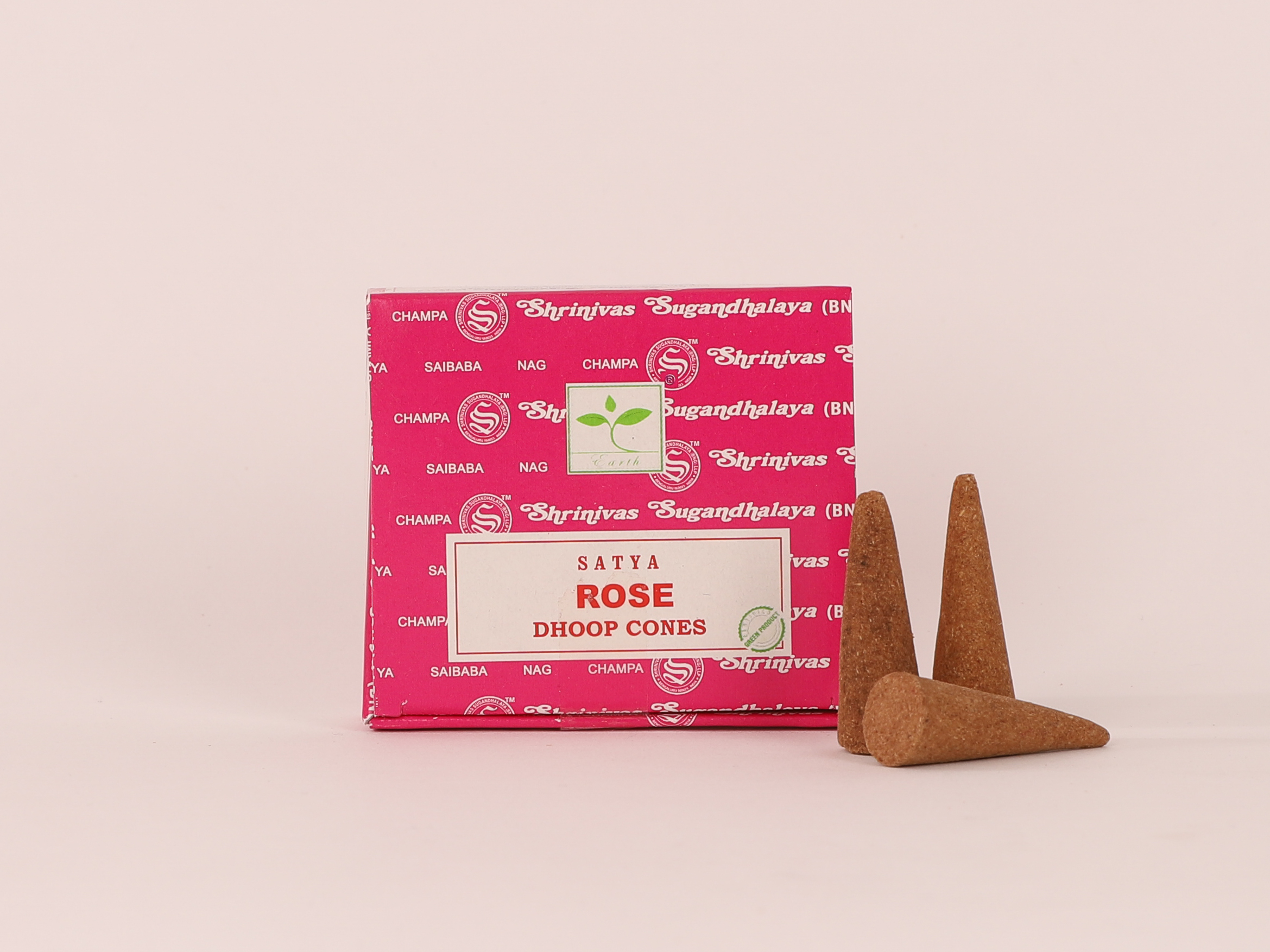 Lot de 5 encens Satya Rose en cônes 6 Lot de 5 encens Satya Rose en cônes