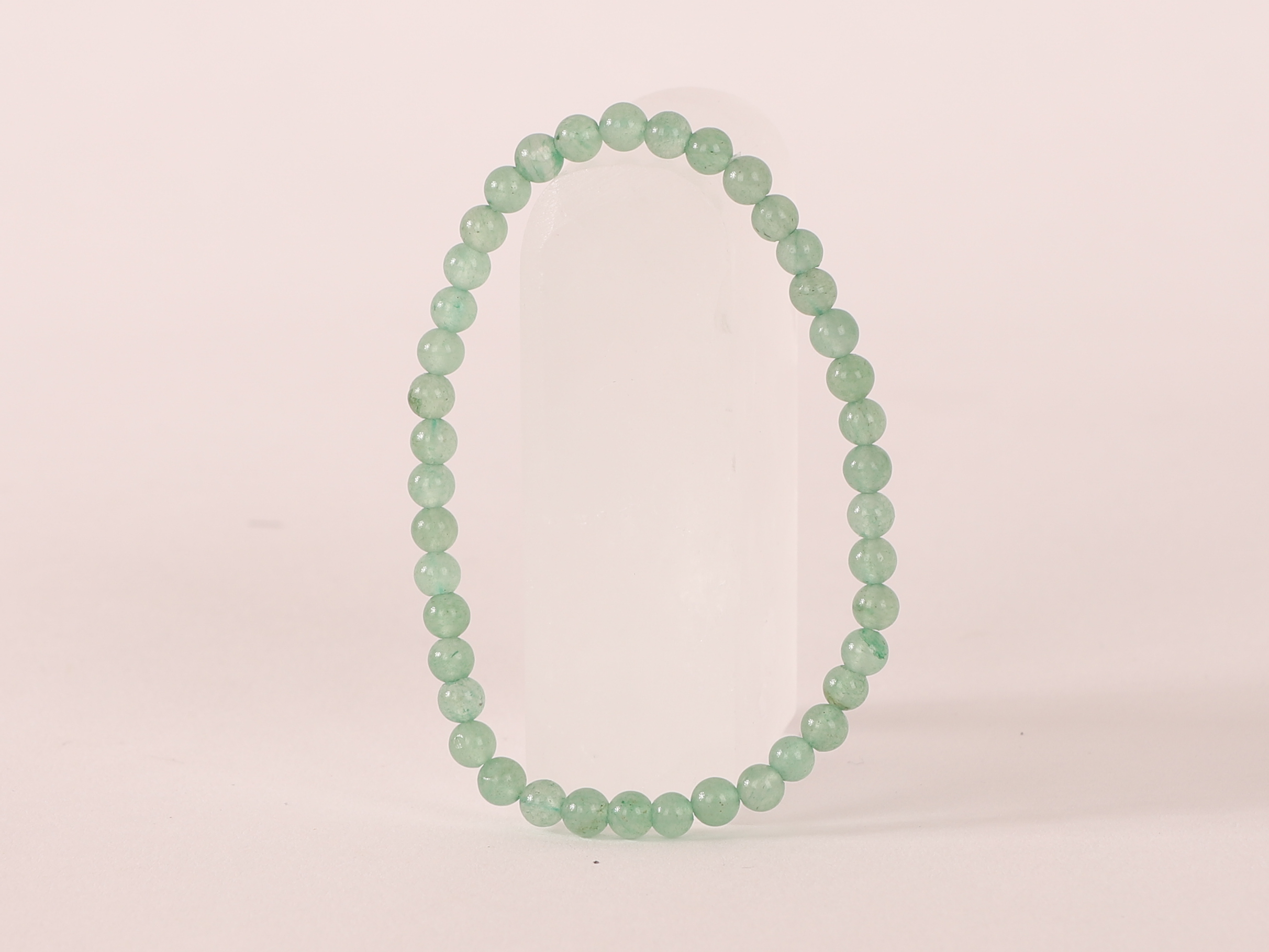 Bracelet Aventurine Verte 'A' perles 4mm