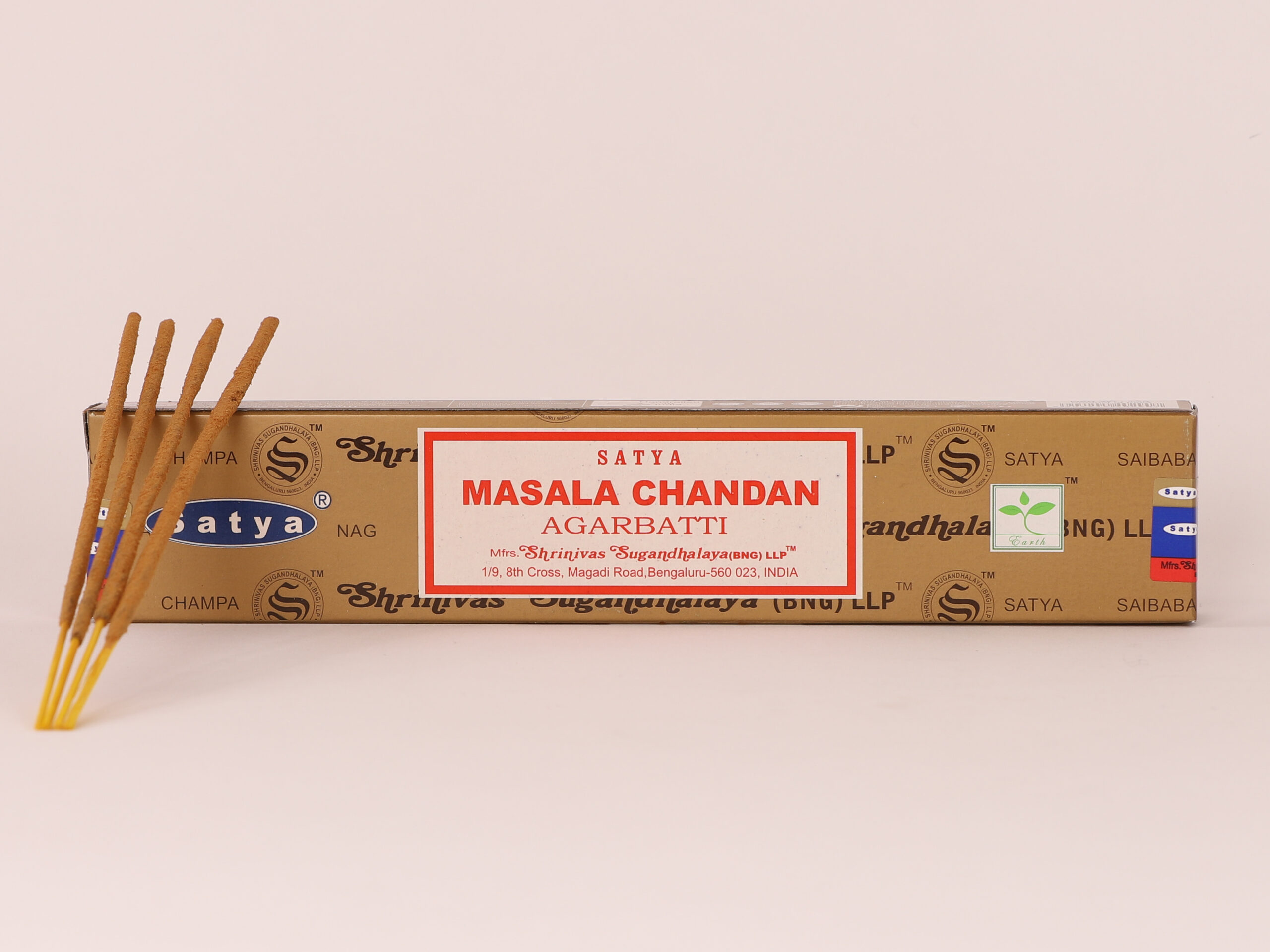 Lot de 5 encens Satya Masala chandan en bâtons 10 Lot de 5 encens Satya Masala chandan en bâtons