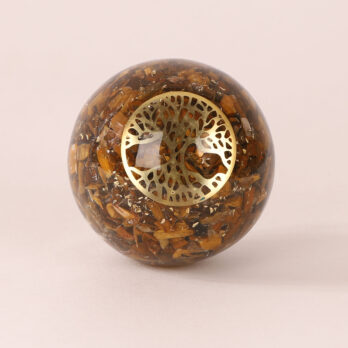 Orgonite sphère Oeil de tigre