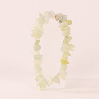 Bracelet Jade Verte chips 'A' perles 8mm