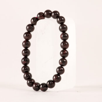 Bracelet Grenat 'A' perles 8mm